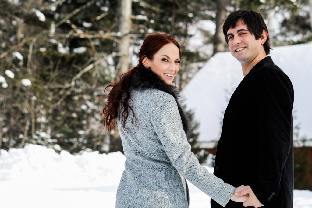 Winter Wonderland Engagements: Ludlow, VT&nbsp;weddings